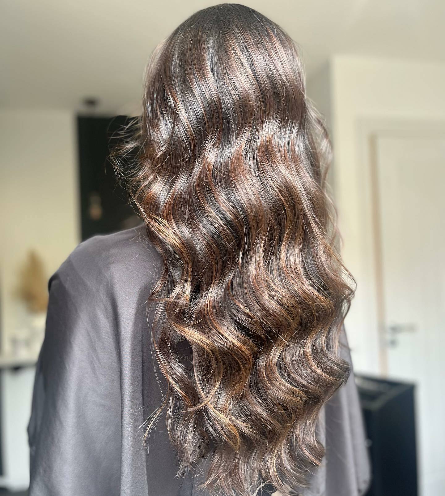 Rich Chocolate Brown With Auburn Highlights Rich Chocolate Brown With Auburn Highlights — Winter Hair Colors for Olive Skin
