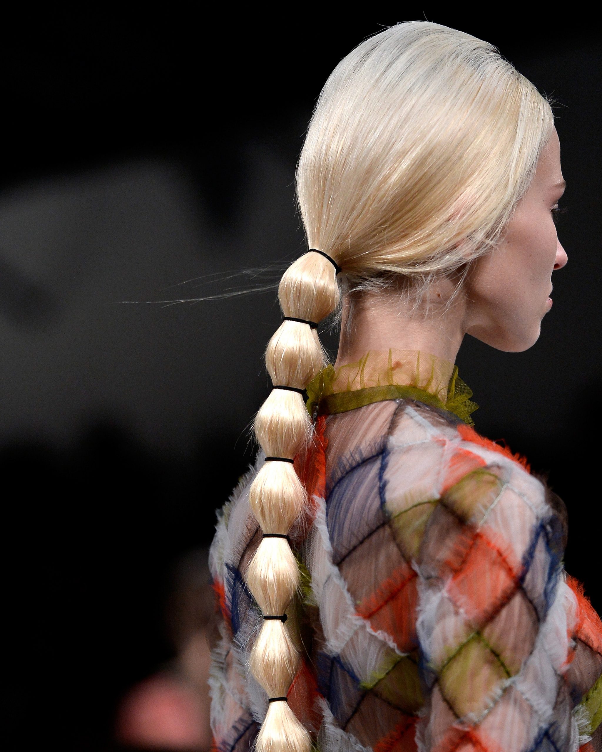 Platinum Blonde Bubble Ponytail Platinum Blonde Bubble Ponytail — Winter Ponytail Hairstyles