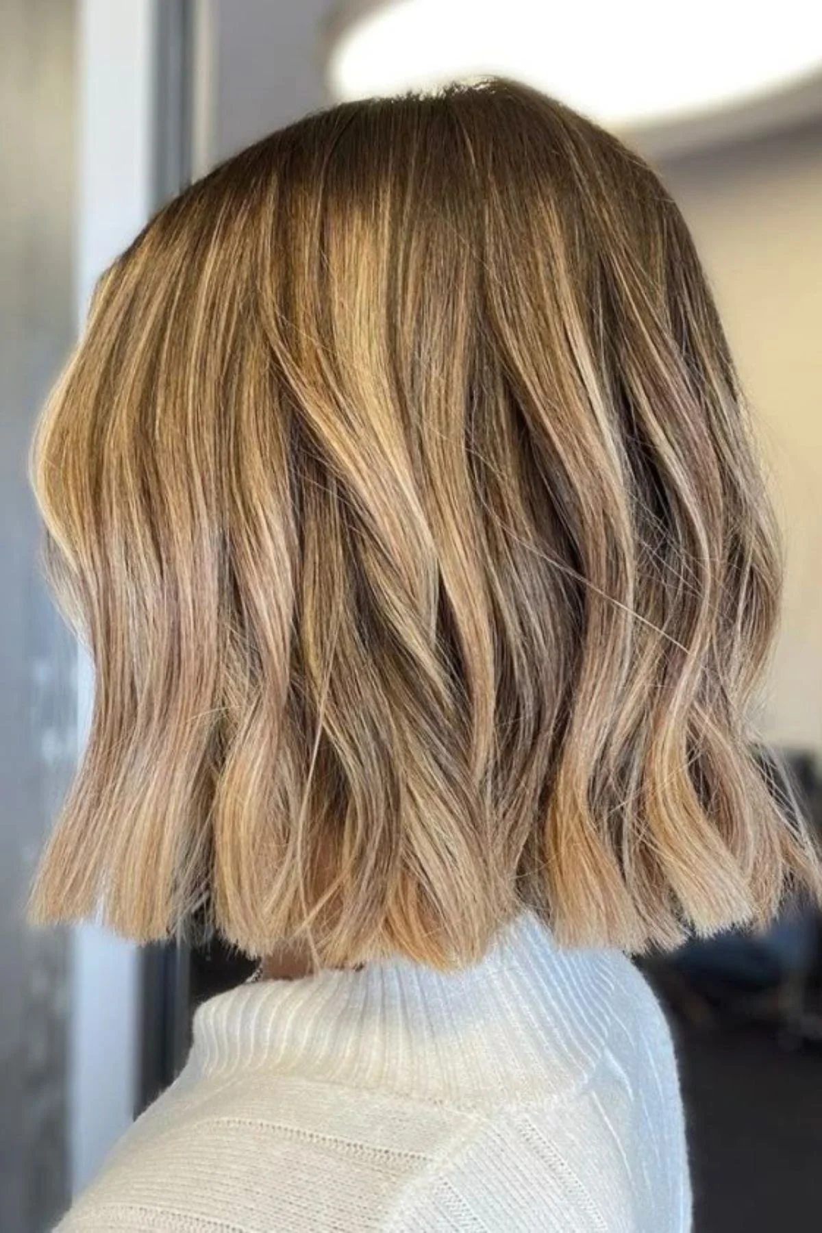 Angled Bob with Blonde Balayage Angled Bob with Blonde Balayage — Winter Bob Haircuts