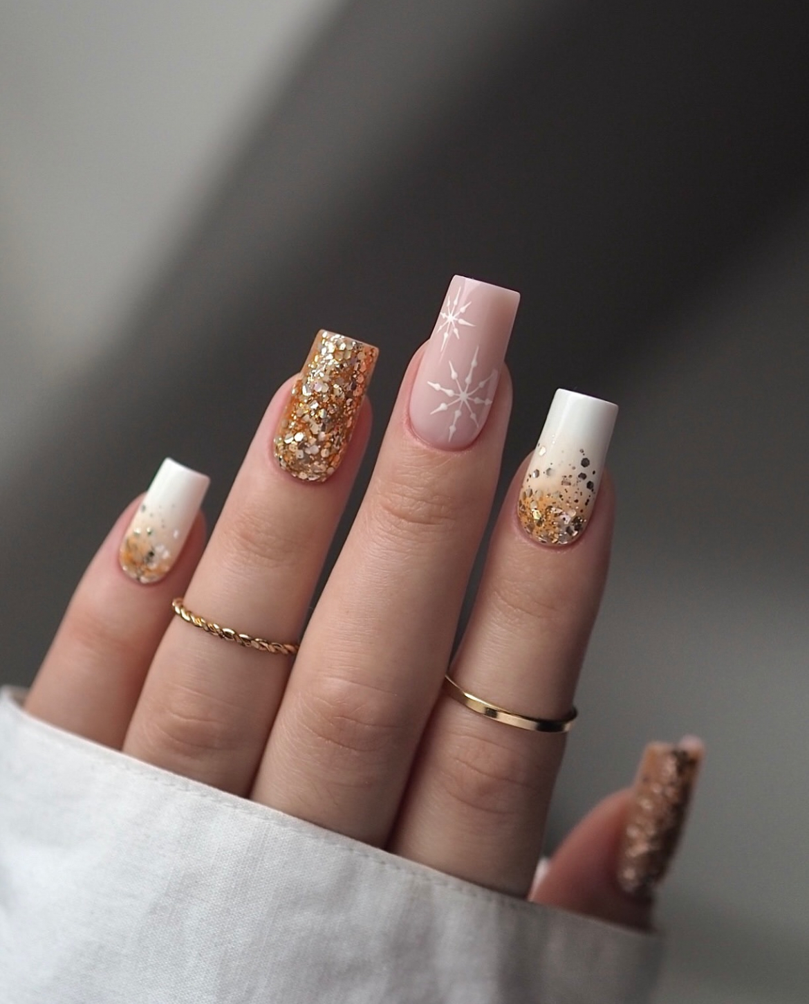 Winter Matte Blue Snowflake Stiletto Nails Winter Matte Blue Snowflake Stiletto Nails — Classy Winter Nails
