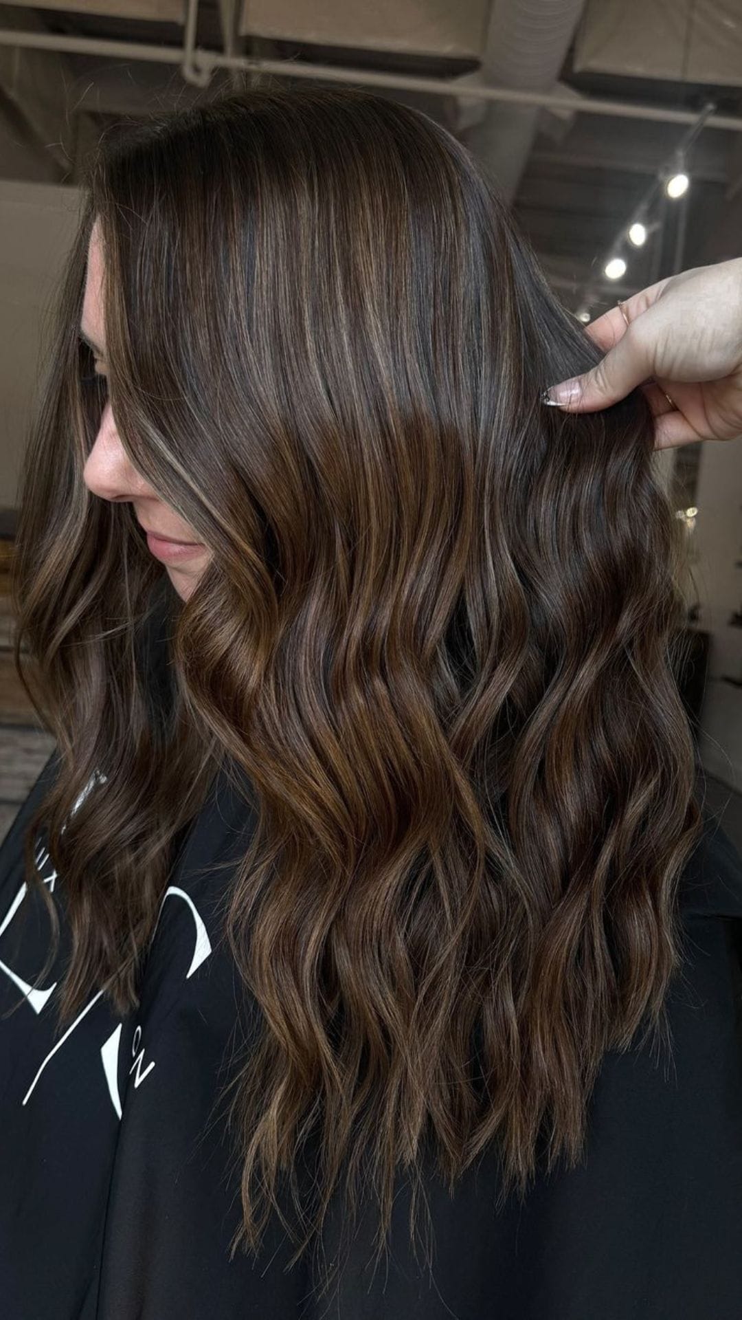 Dark Brown Subtle Chocolate Balayage Dark Brown Subtle Chocolate Balayage — Winter Balayage