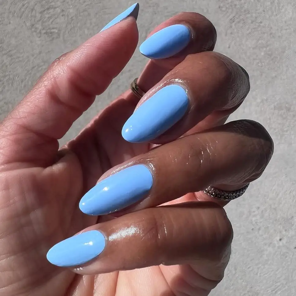 Winter Visual Idea Winter Visual Idea — Blue Nail Inspo