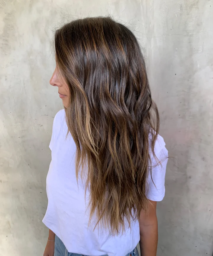 Side View Visual Idea Side View Visual Idea — Winter Hair Colors for Brunettes