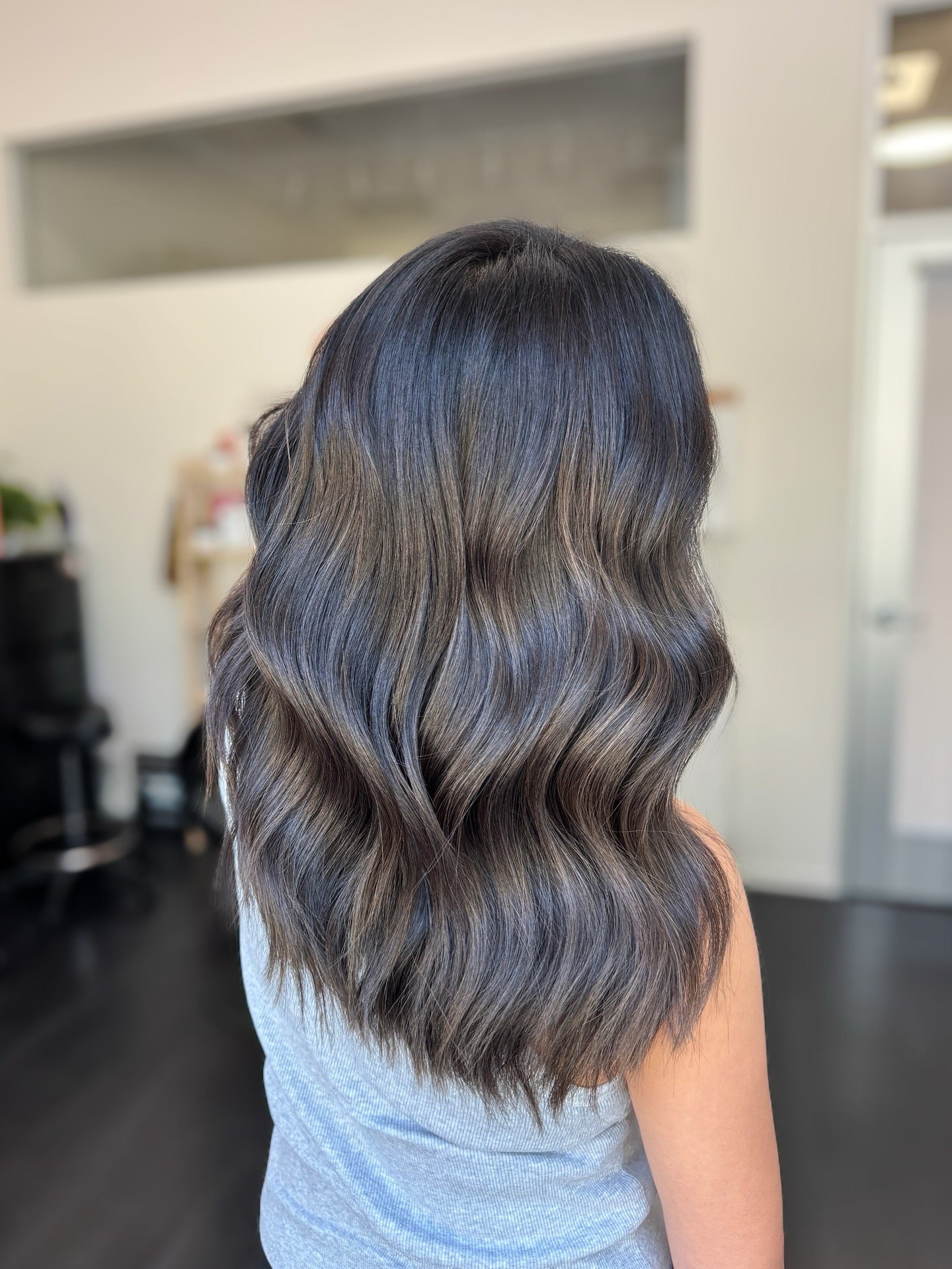 Layers Dark Ash Brown With Subtle Highlights Layers Dark Ash Brown With Subtle Highlights — Ash Brown Hair