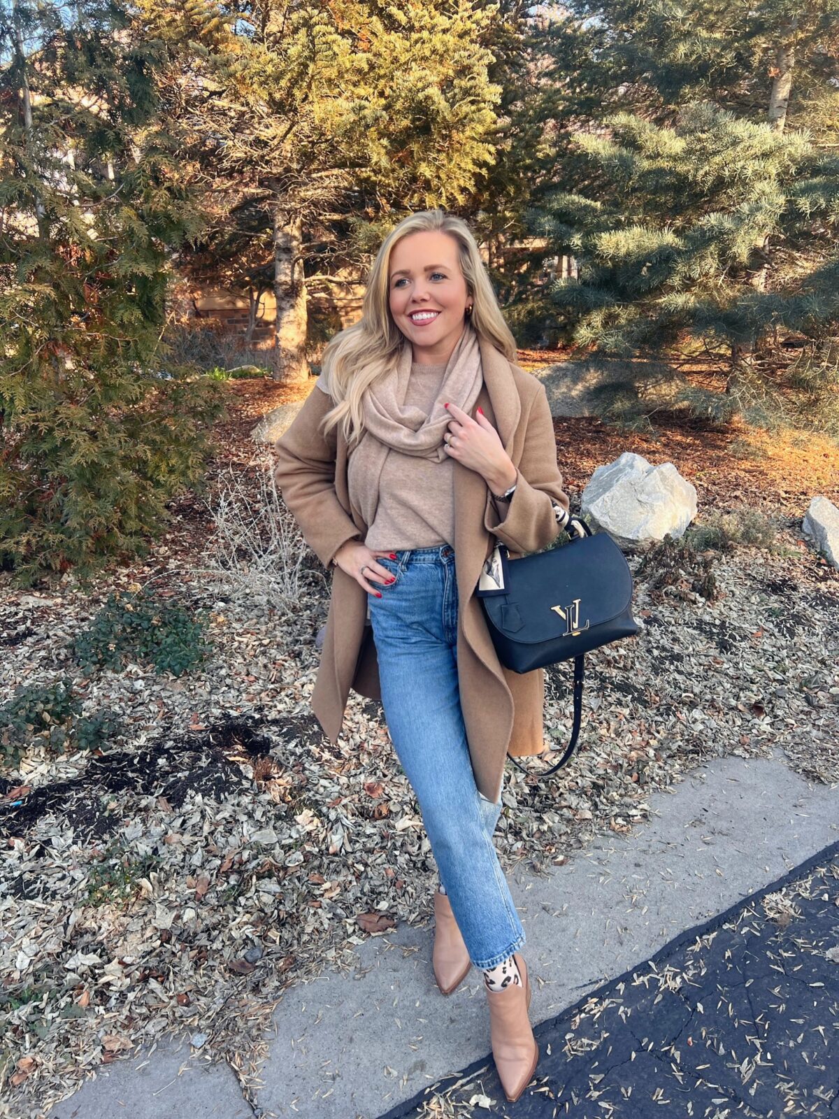 Camel Coat and Beige Sweater with Tan Boots Camel Coat and Beige Sweater with Tan Boots — Cute Winter Outfits
