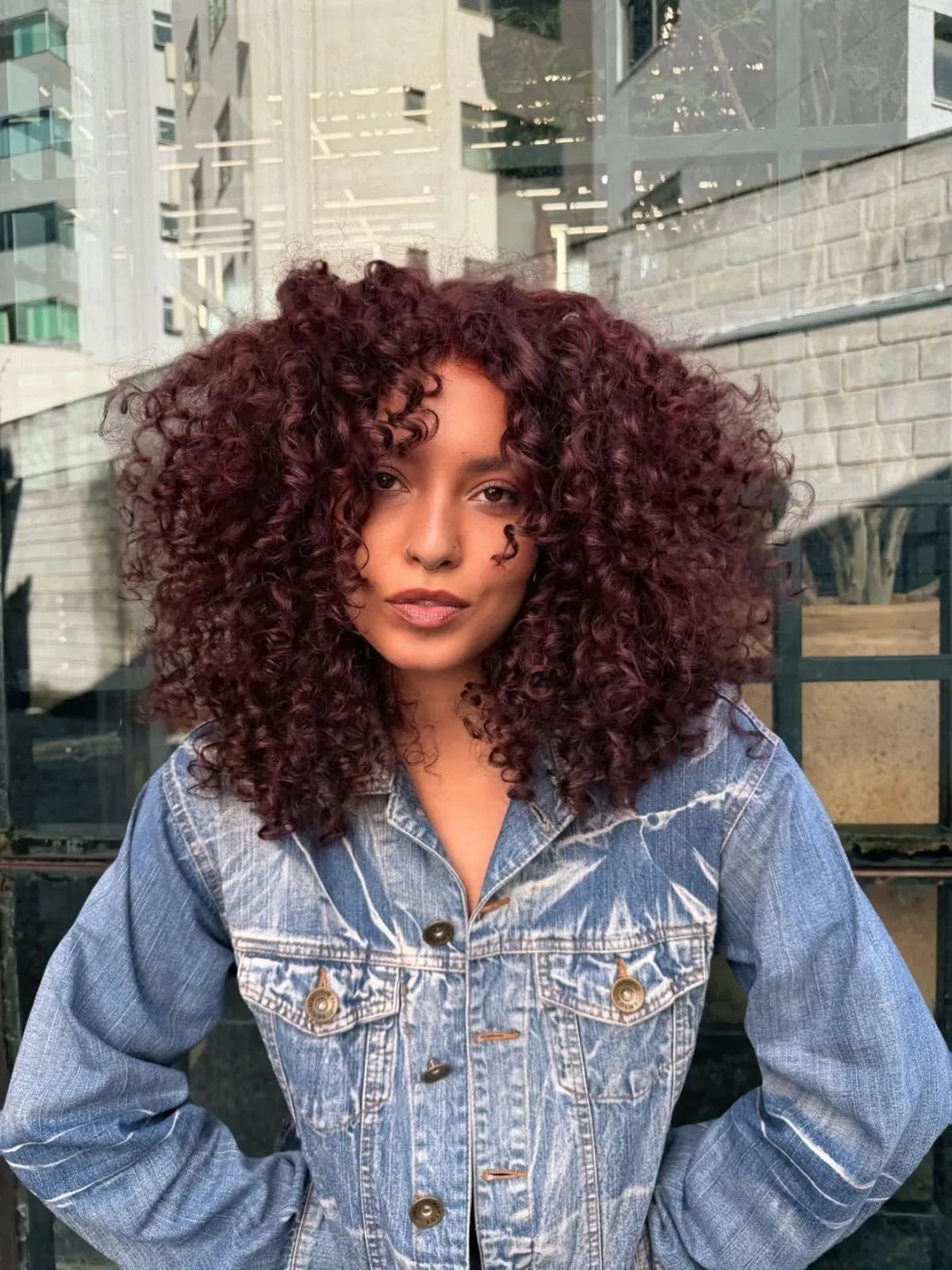 Collarbone Curly Deep Burgundy Collarbone Curly Deep Burgundy — Winter Hair Colors for Curly Hair