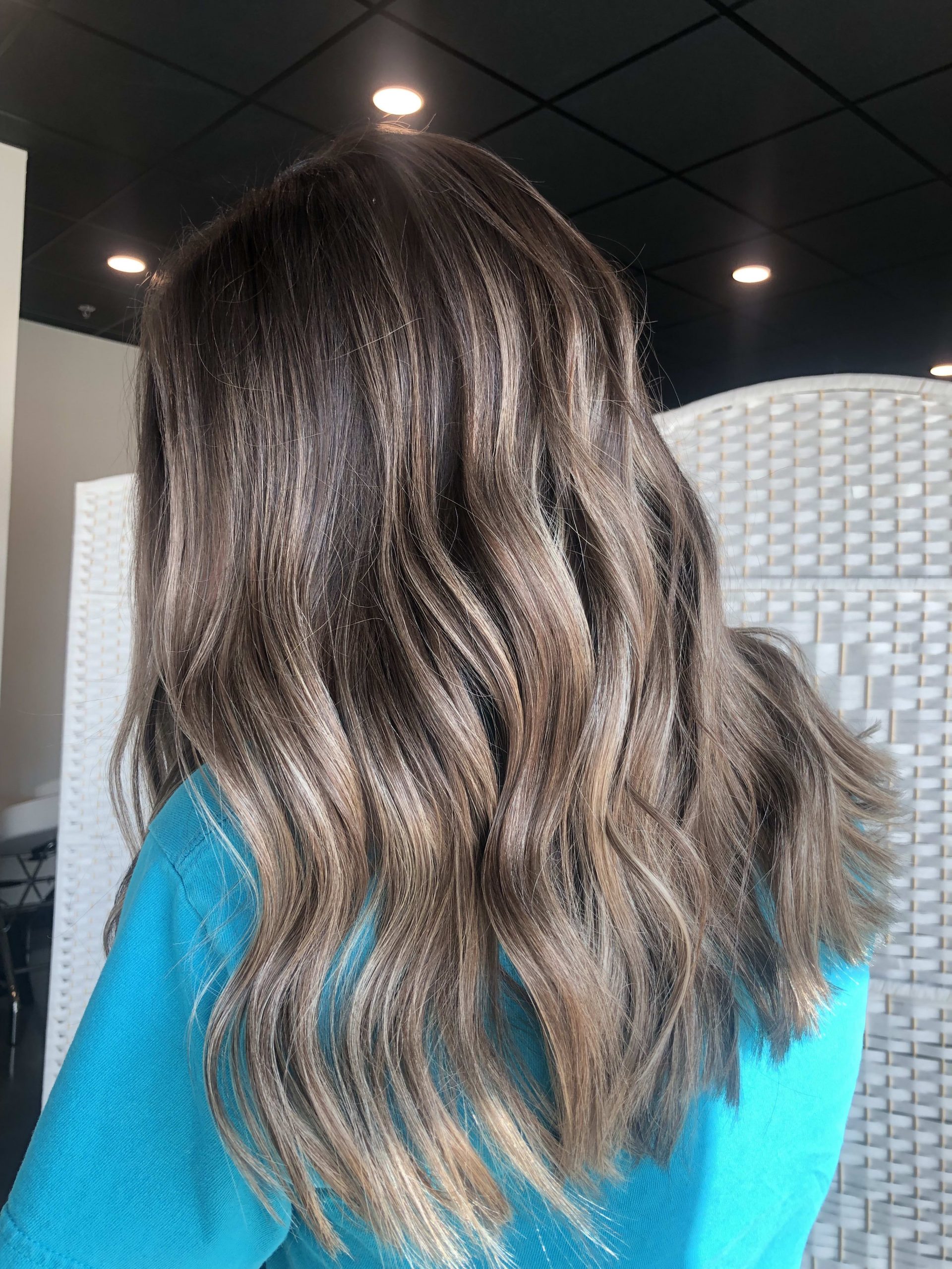 Medium Brown With Root Melt and Ash Highlights — Winter Highlights