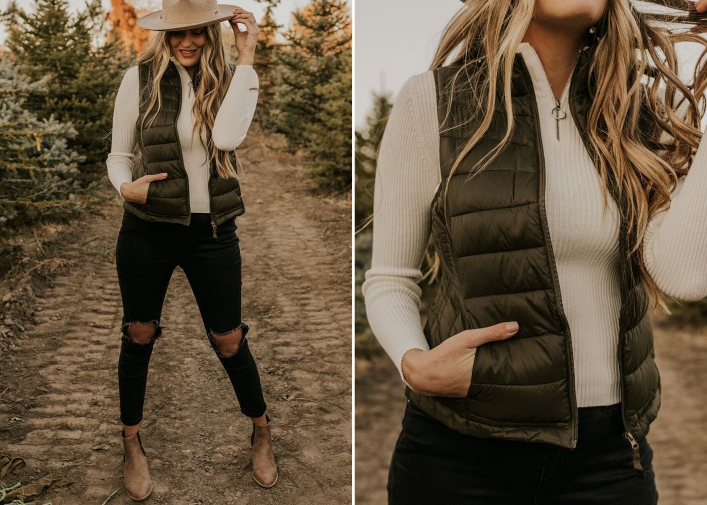 Puffer Knit Outfit Idea Puffer Knit Outfit Idea — Comfy Winter Outfits