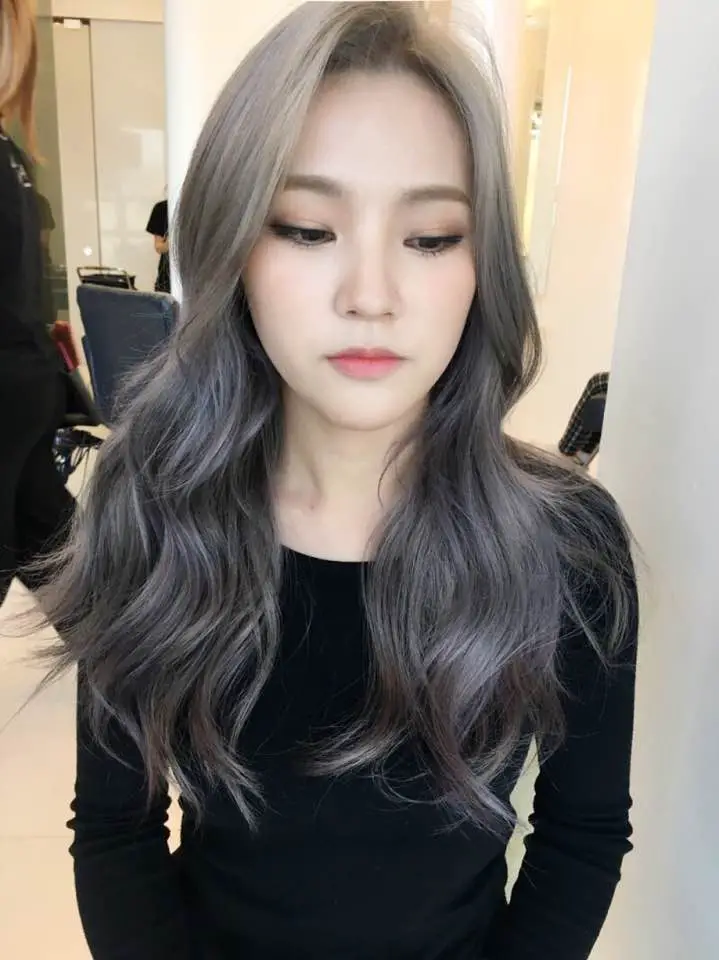 Ash Grey With Purple Undertones Ash Grey With Purple Undertones — Winter Hair Colors for Gray Hair