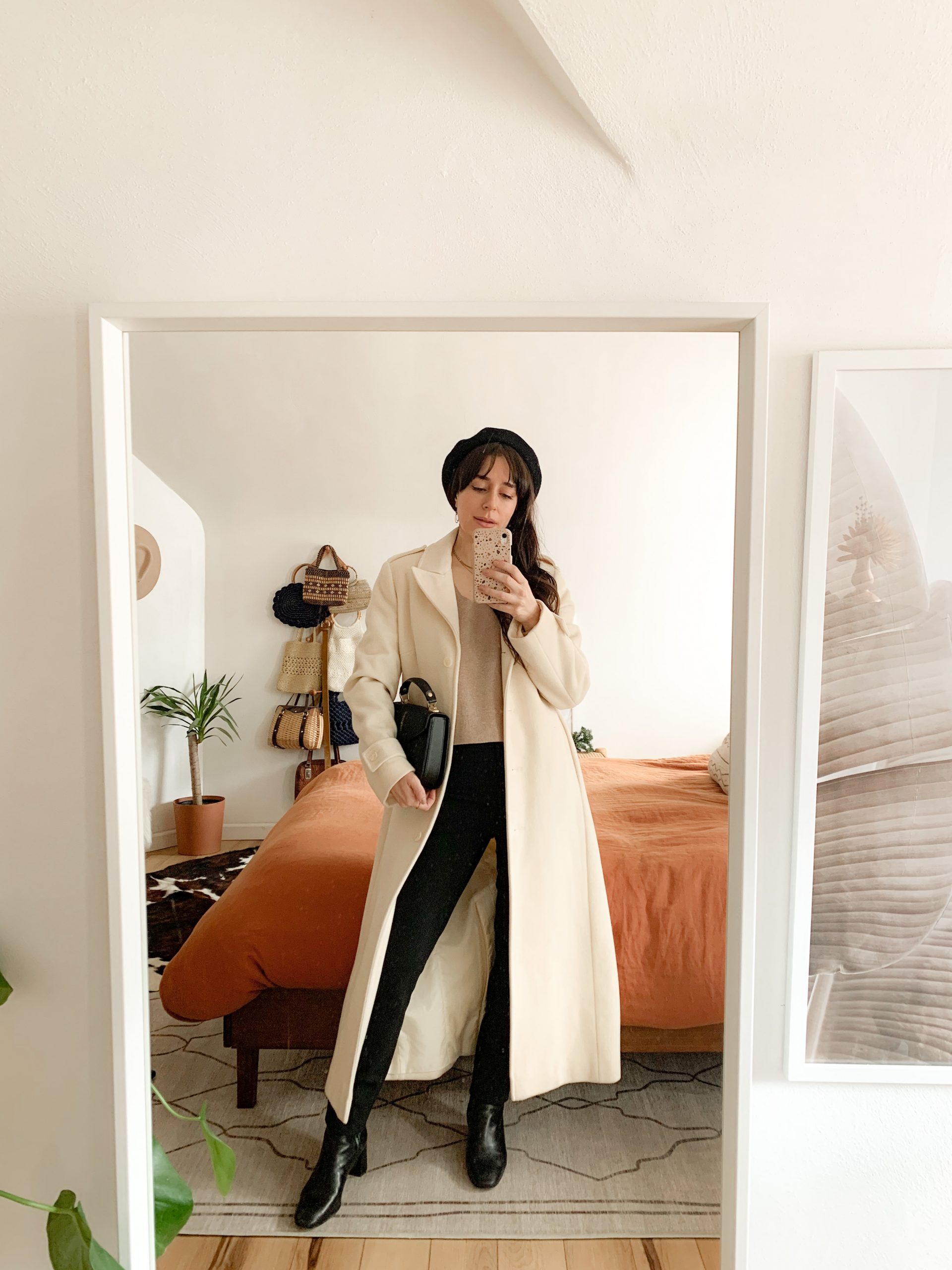 Long Cream Wool Coat for Minimalist Boho Long Cream Wool Coat for Minimalist Boho — Boho Winter Outfits