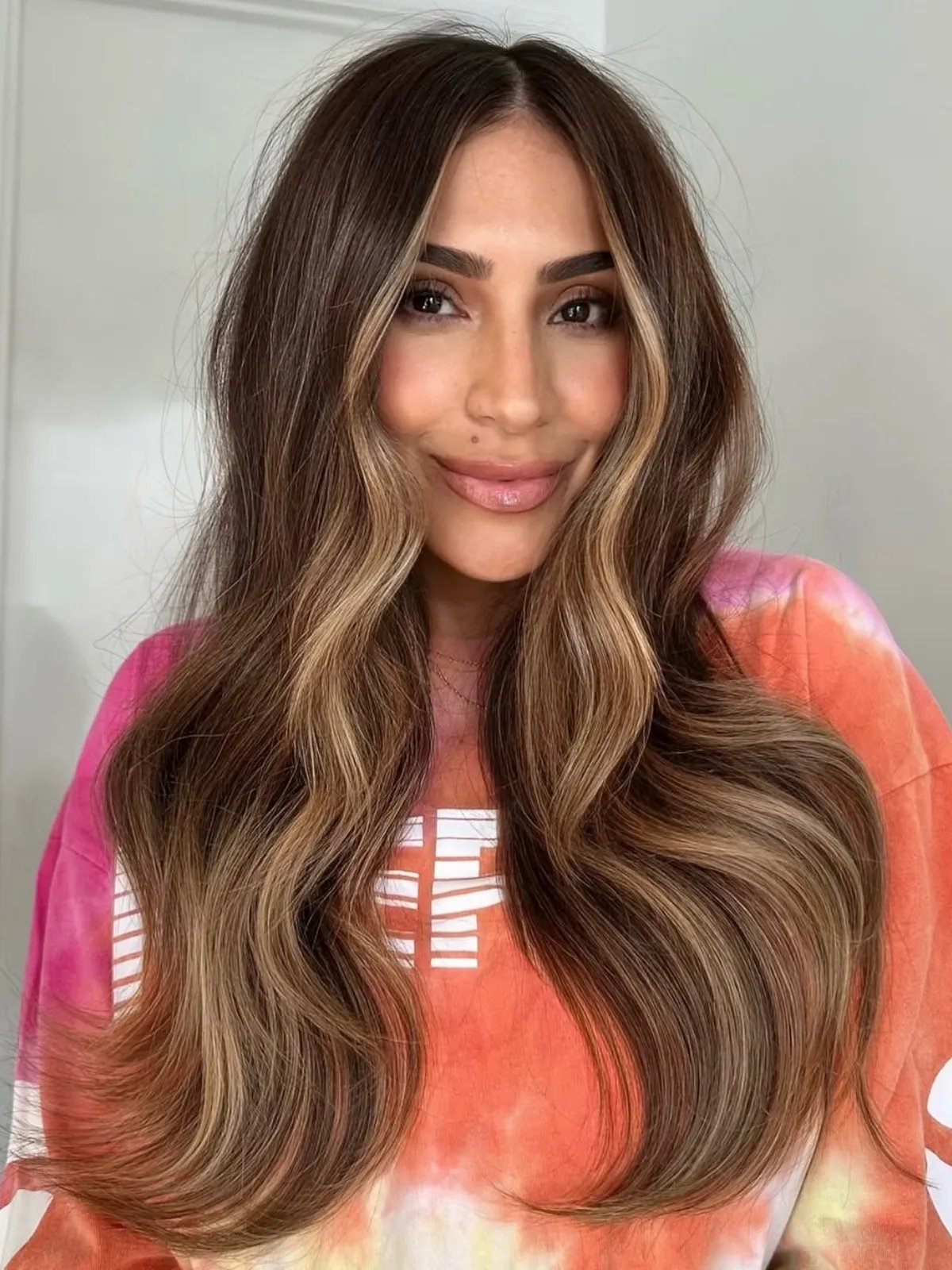 Mocha Brown With Caramel Highlights Mocha Brown With Caramel Highlights — Winter Hair Colors for Olive Skin