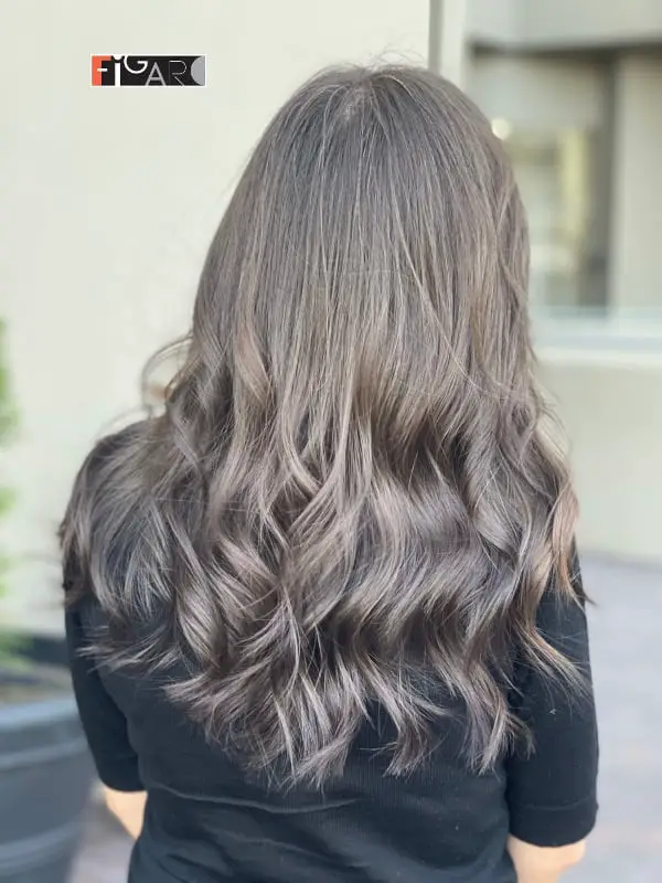 Mid-Back Waves Cool Ash Tone Mid-Back Waves Cool Ash Tone — Mushroom Brown Hair