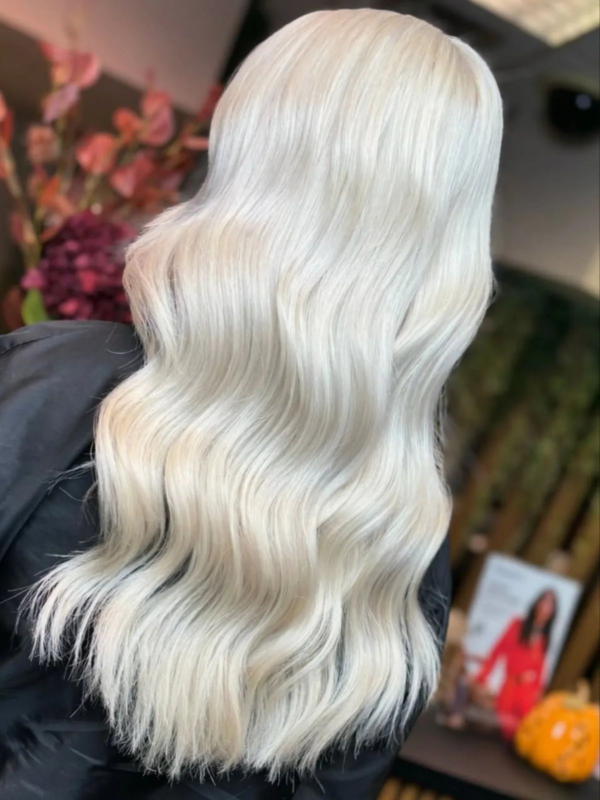 Icy Platinum Blonde Waves Icy Platinum Blonde Waves — Winter Hair Colors