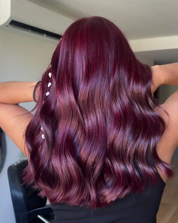 Vibrant Glossy Cherry Red Vibrant Glossy Cherry Red — Cherry Cola Hair Color