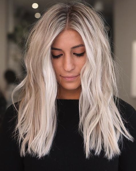 No Bangs Visual Idea — Cool Winter Hair Colors