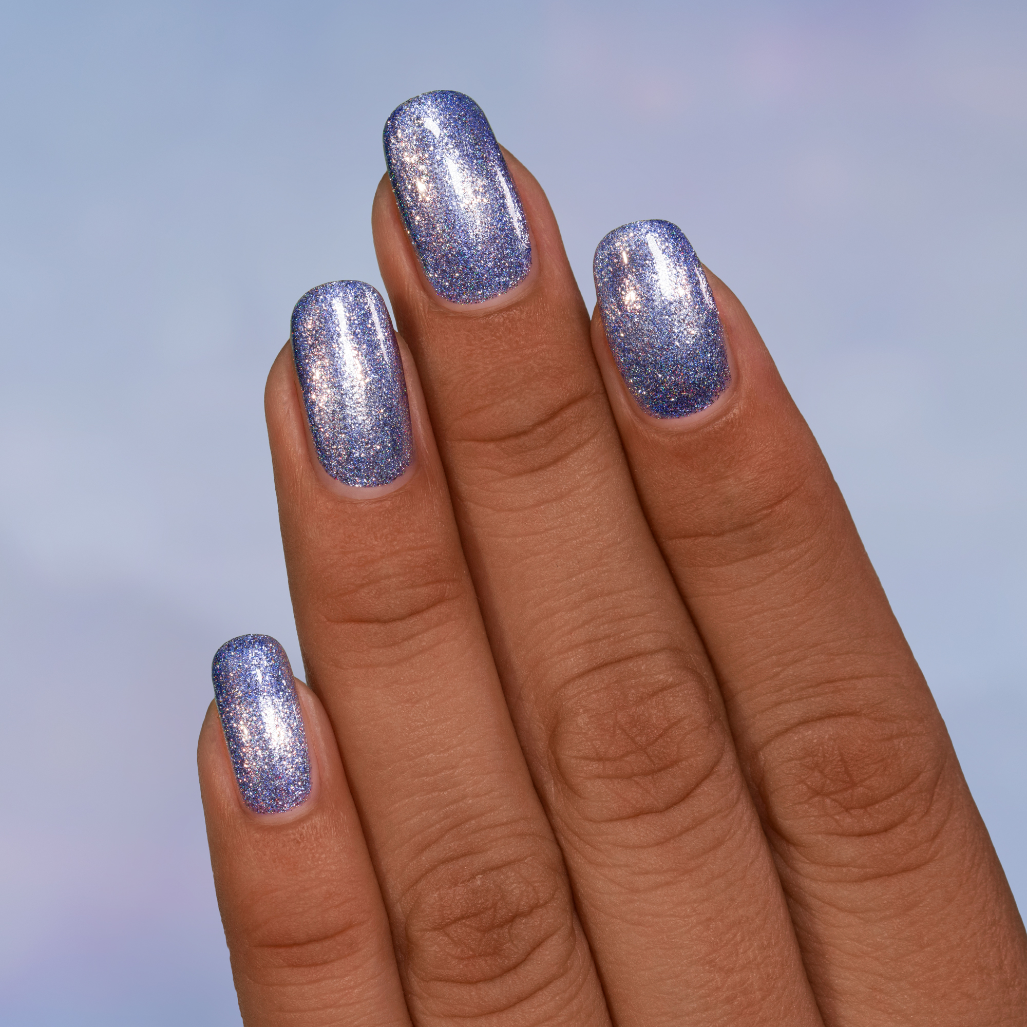 Short Square Visual Idea — Winter Gel Nail Colors