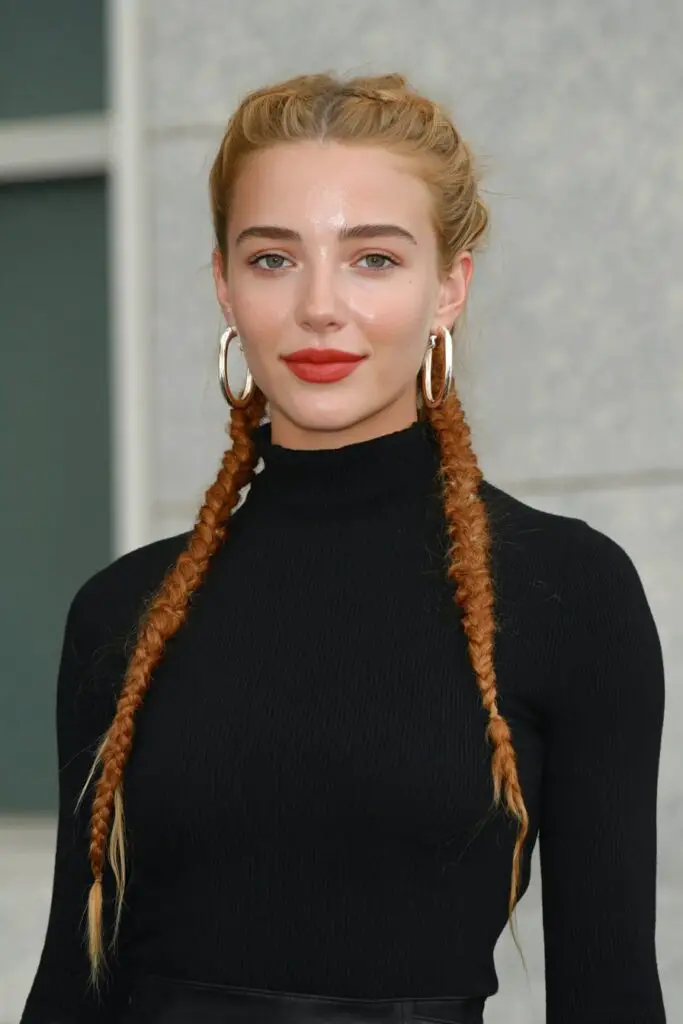 Strawberry Blonde French Braids Pigtails — Winter Protective Hairstyles