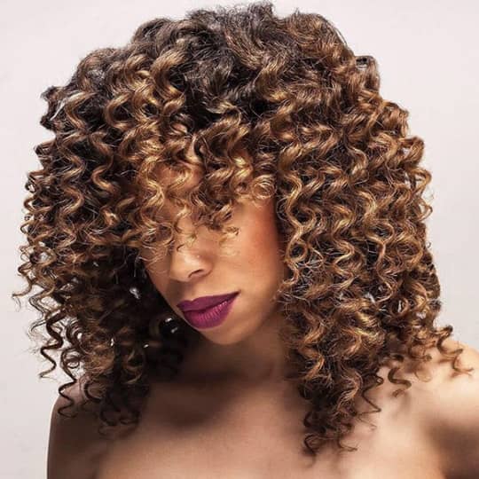 Collarbone Layers Brown Blonde Collarbone Layers Brown Blonde — Winter Haircuts for Curly Hair