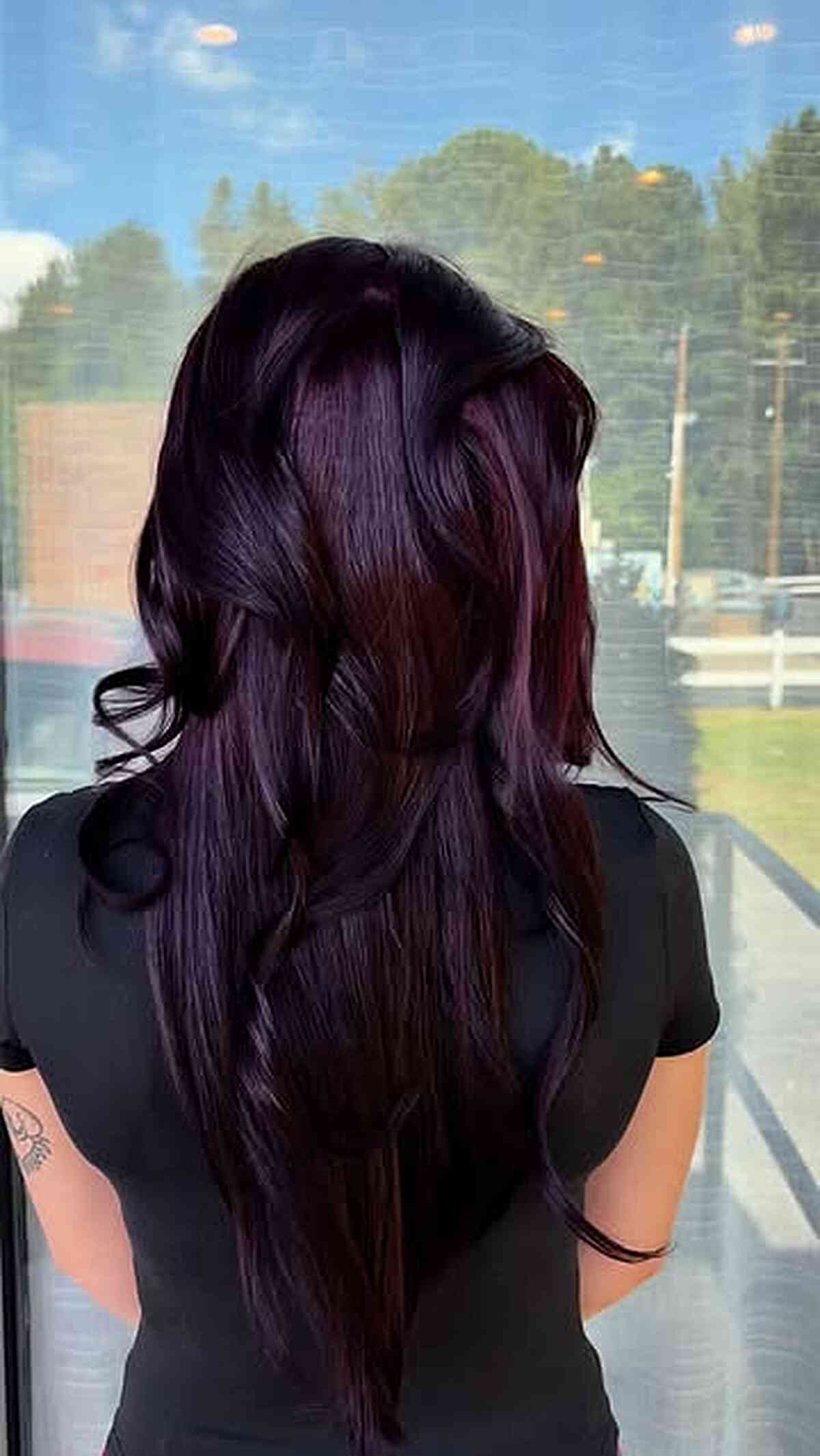 Plum With Subtle Violet Undertones Visual Idea Plum With Subtle Violet Undertones Visual Idea — Plum Hair Color