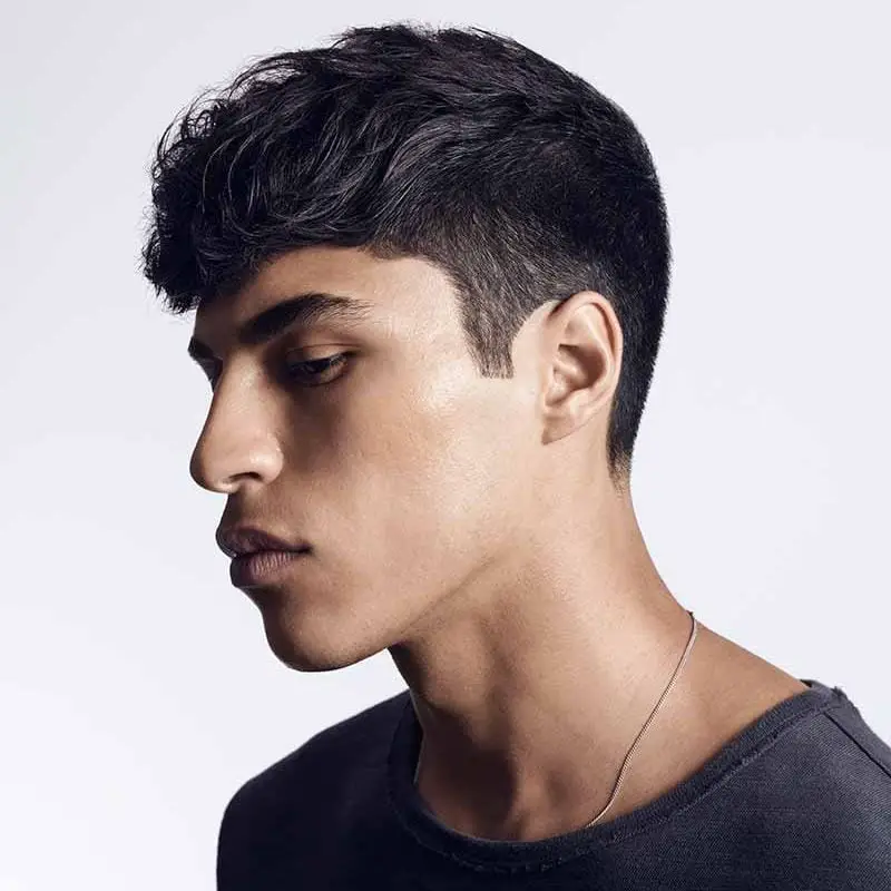 Textured Crop With Faded Sides Textured Crop With Faded Sides — Winter Hairstyles for Men