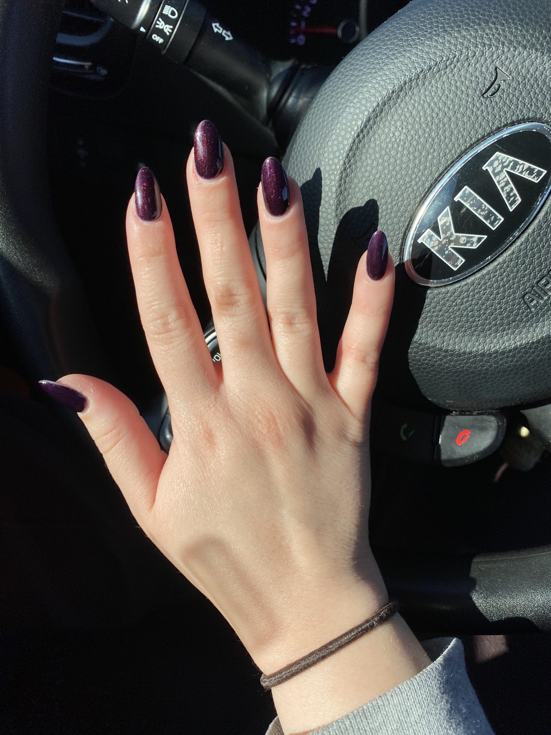 Shimmer Visual Idea — Dark Winter Nails