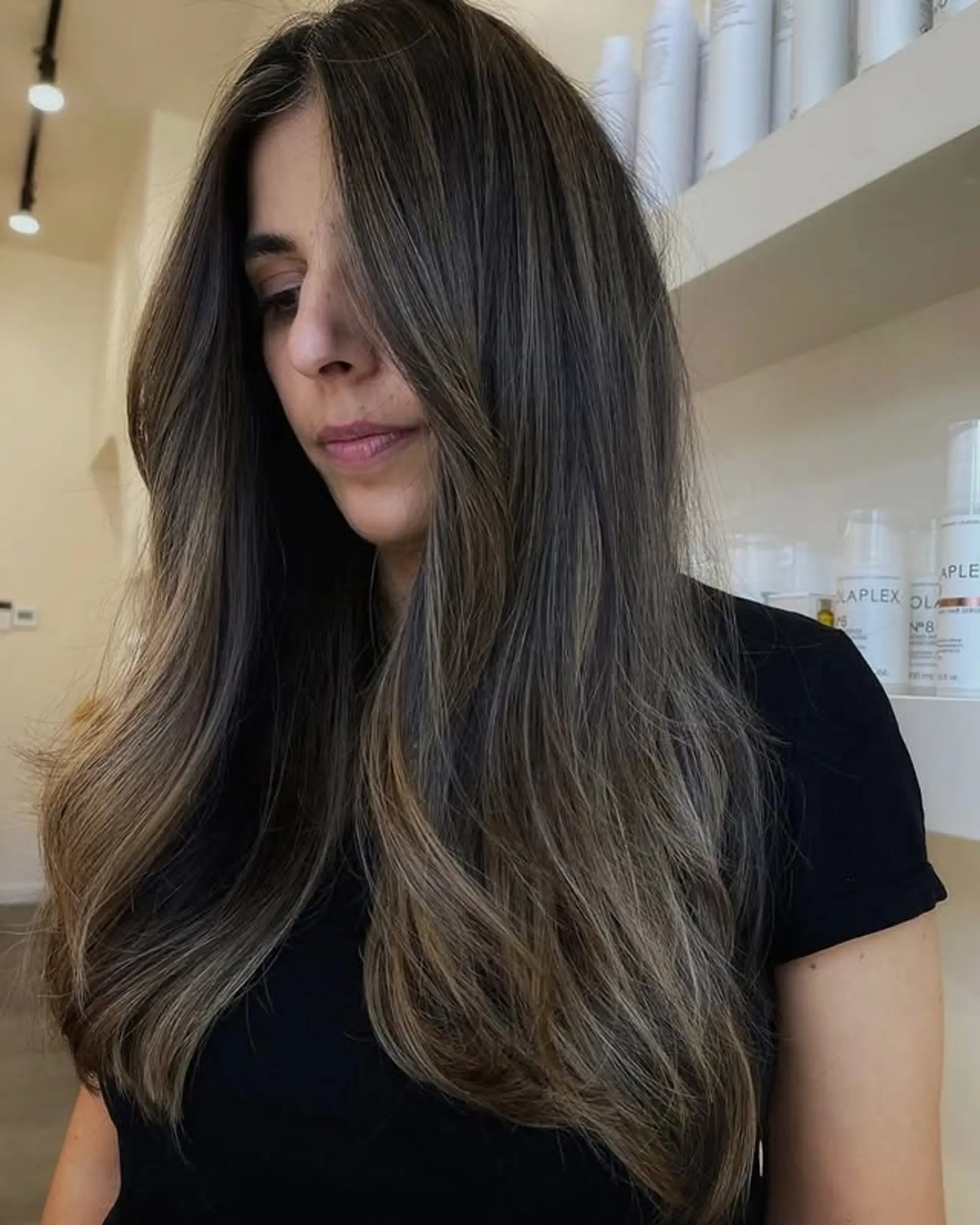 Long Layers Visual Idea Long Layers Visual Idea — Blonde to Brunette Hair