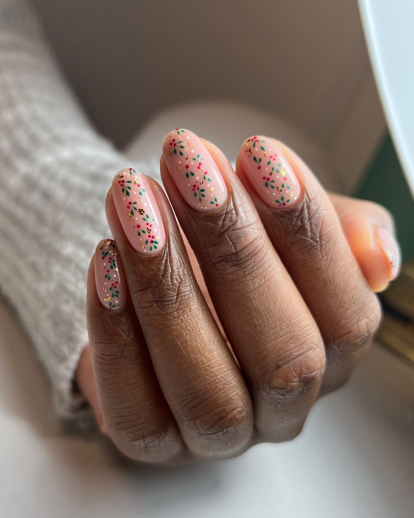 Pale Pink Base Visual Idea — Minimalist Winter Nails
