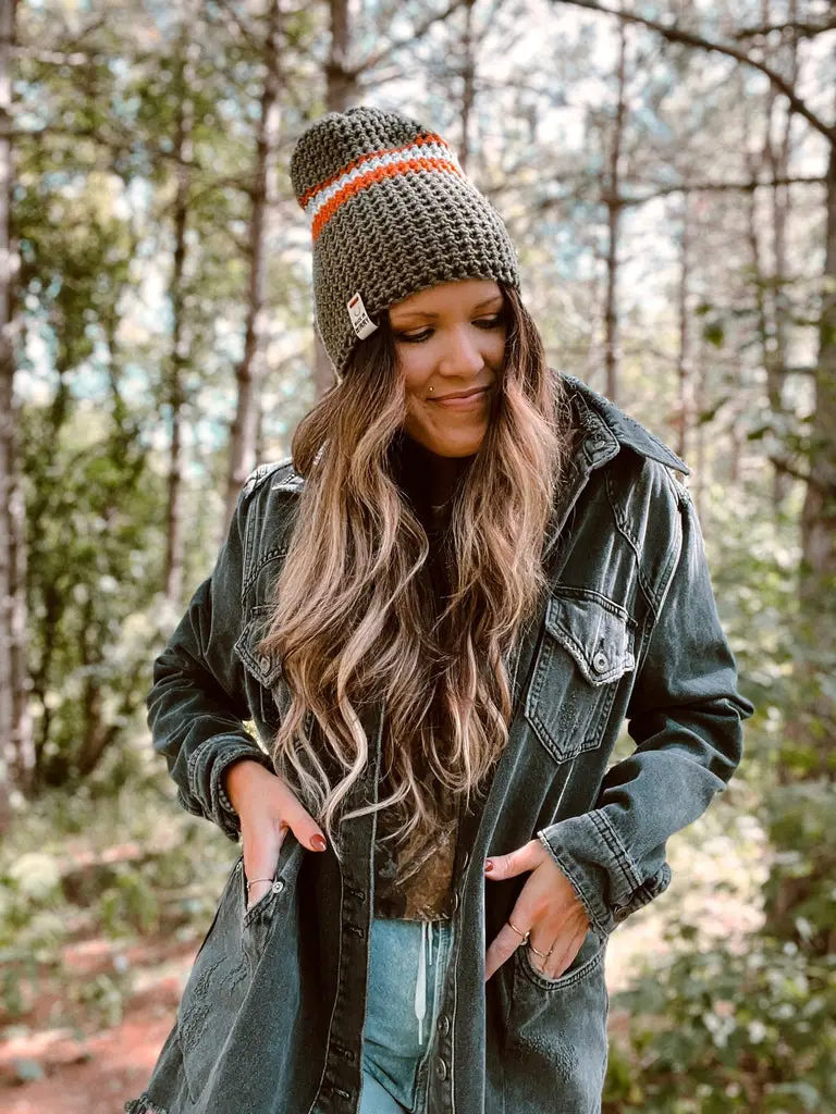 Dark Wash Denim Jacket Outfit Idea Dark Wash Denim Jacket Outfit Idea — Beanie Outfits