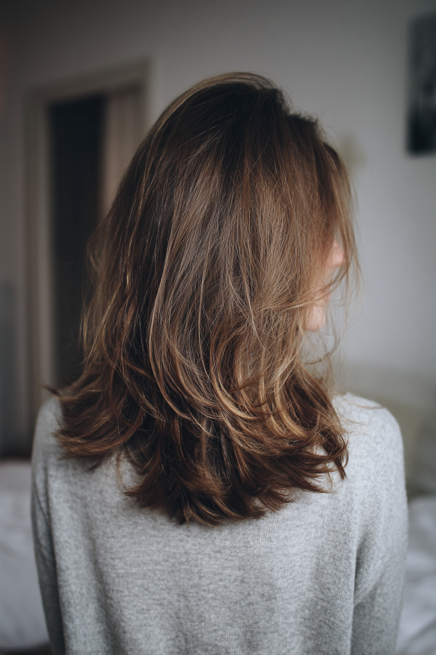 Textured Medium Brown Layers — Winter Hairstyles for Thin Hair