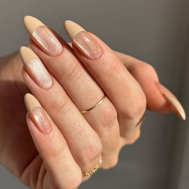 Visual Idea — Long Winter Nude Nails