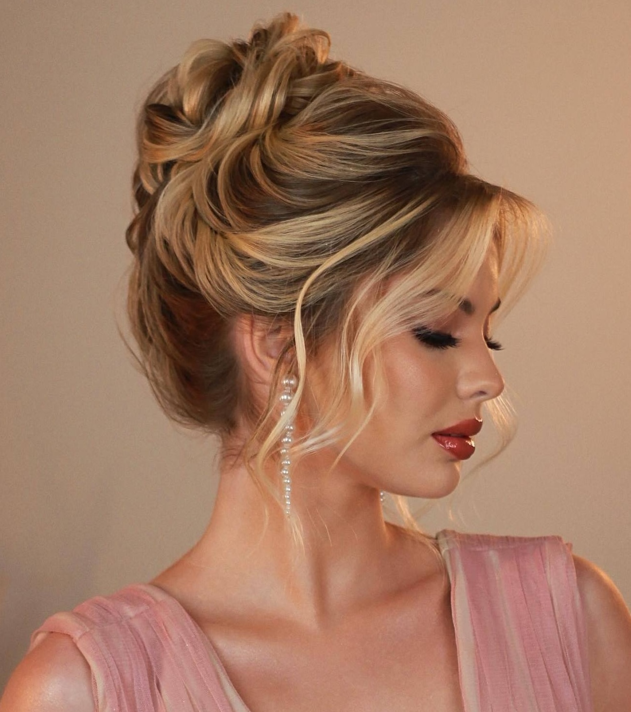 Voluminous Updo With Soft Curls — Winter Party Hairstyles