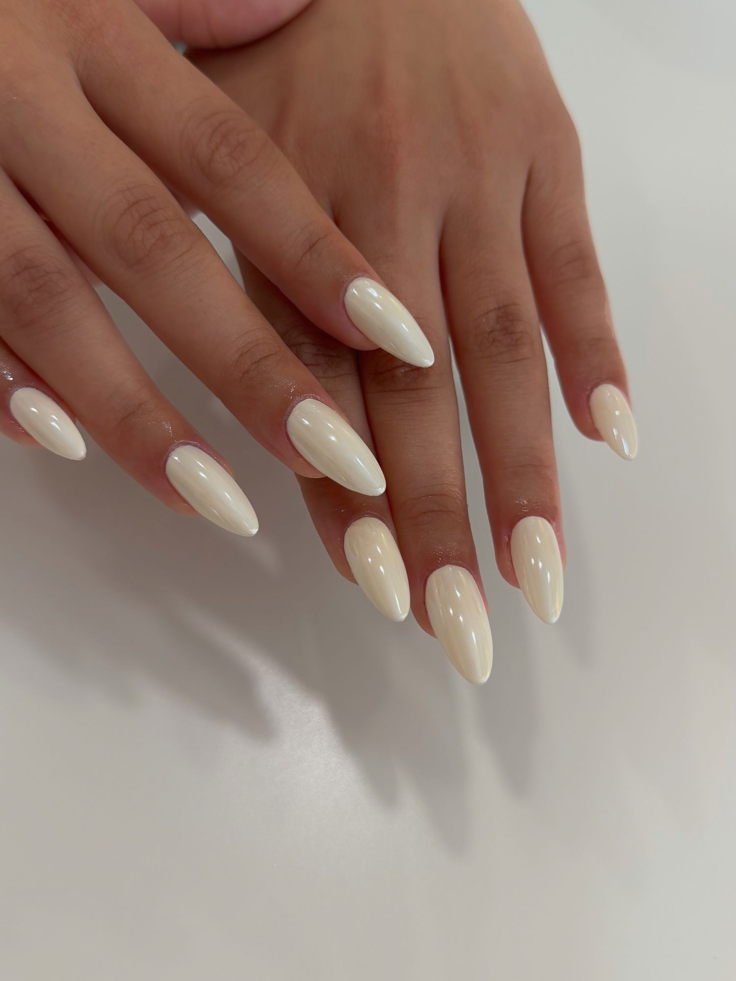 None Dusty Rose Glossy Medium Almond Nails None Dusty Rose Glossy Medium Almond Nails — Neutral Nail Colors