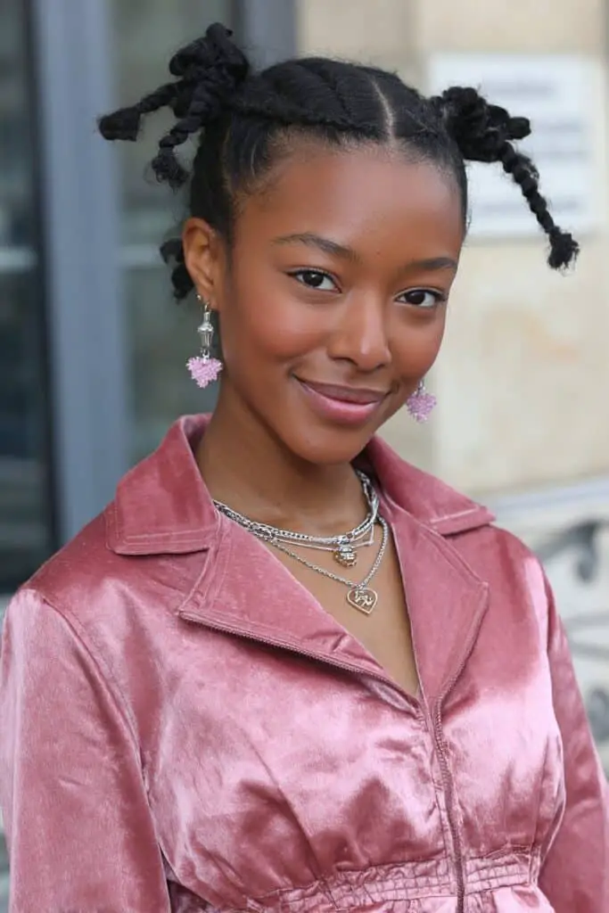 Shoulder-Length Black Twists — Winter Twist Hairstyles