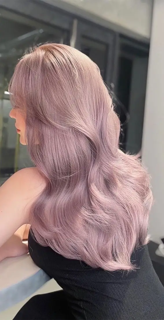 Icy Lavender With a Hint of Purple Icy Lavender With a Hint of Purple — Winter Hair Colors for Pale Skin