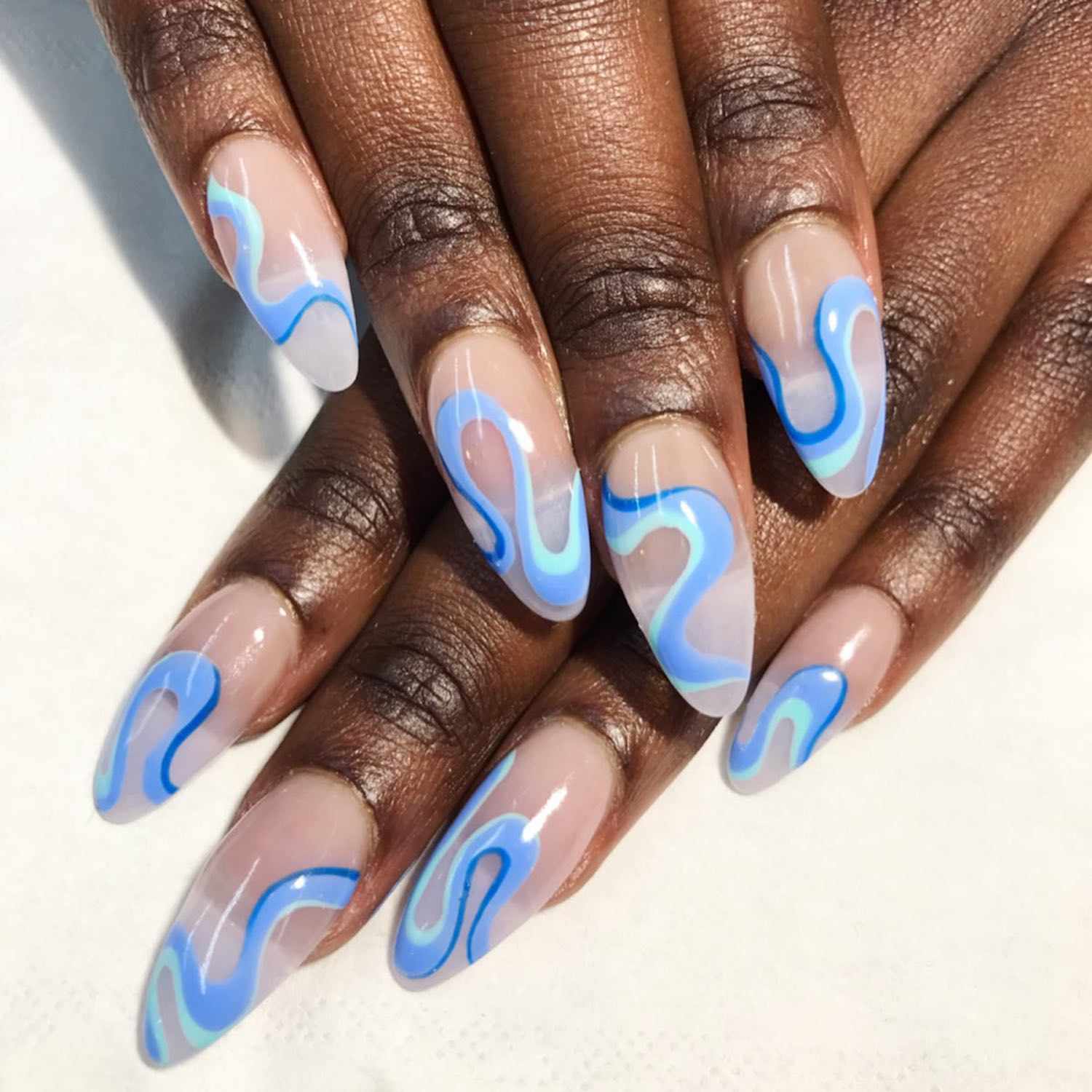 Summer Visual Idea Summer Visual Idea — Blue Nail Inspo
