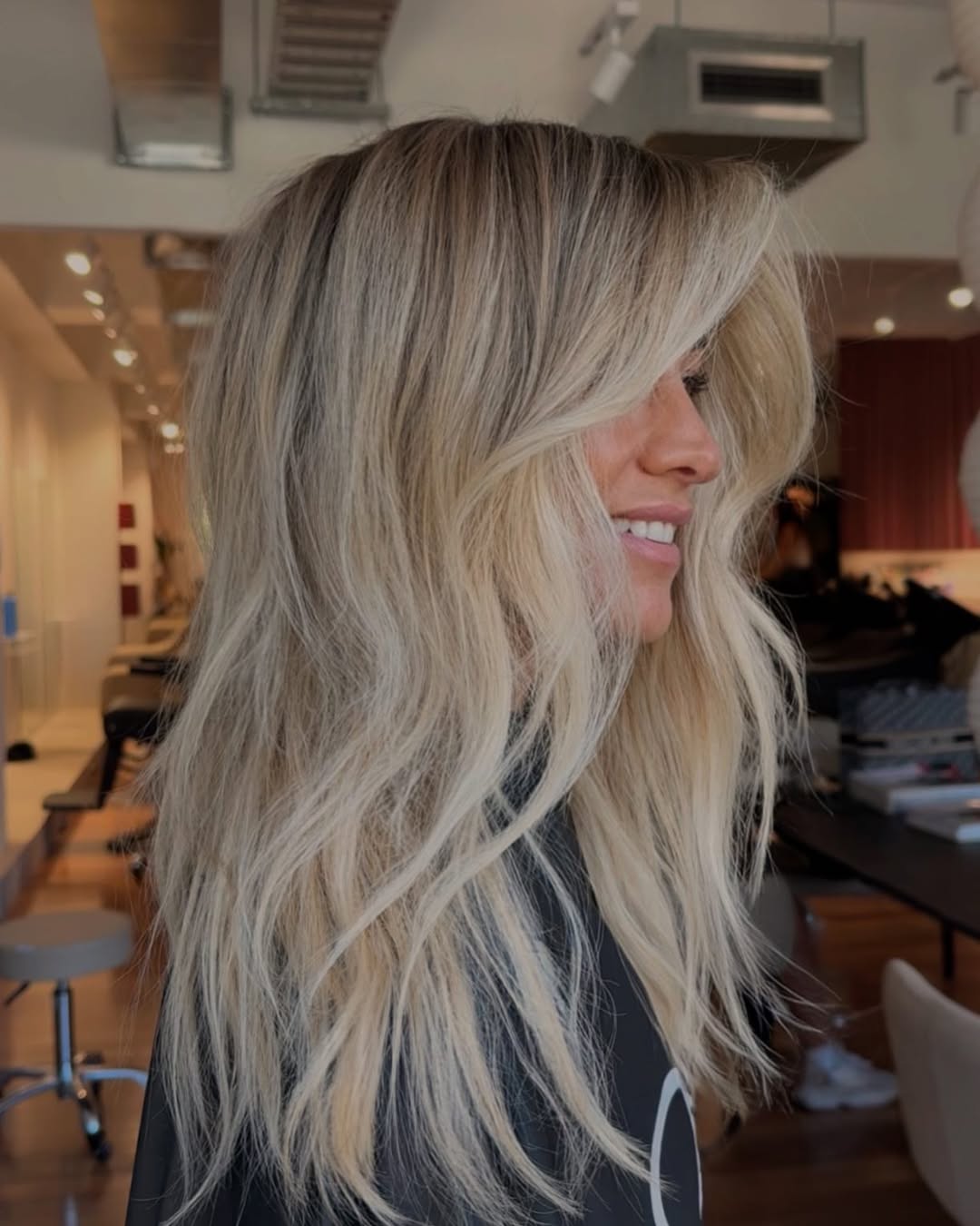 Shoulder-Length Ash Blonde With Cool Highlights Shoulder-Length Ash Blonde With Cool Highlights — Low Maintenance Winter Hair Colors