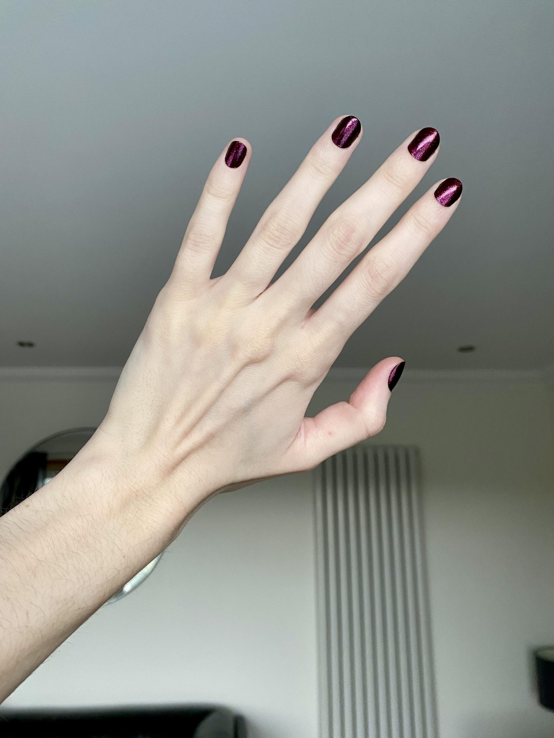 Pale Pink with White Polka Dots Long Stiletto Nails Pale Pink with White Polka Dots Long Stiletto Nails — Winter Nail Colors for Pale Skin