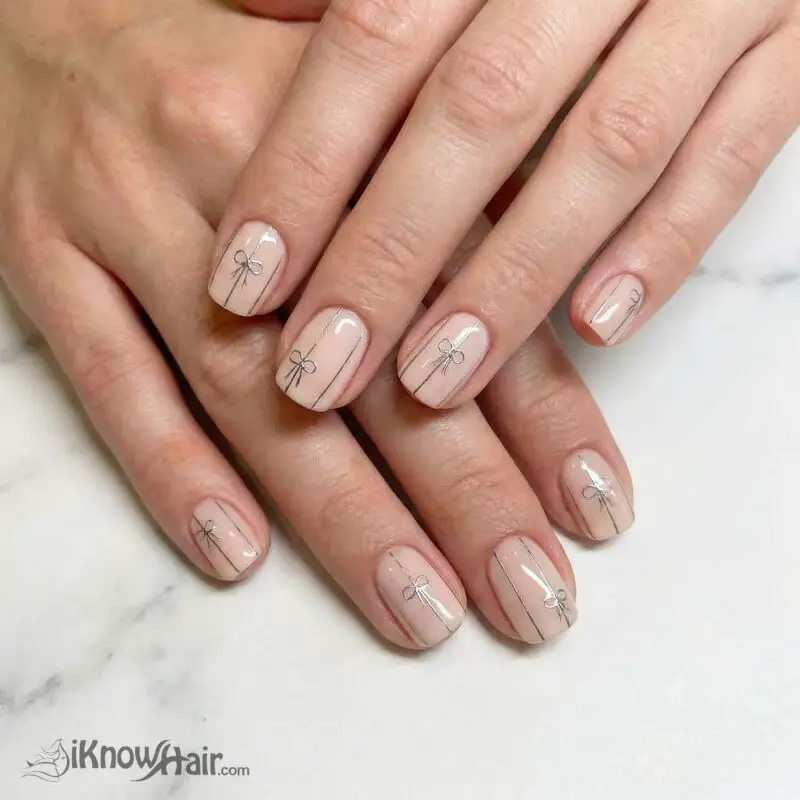 Visual Idea Visual Idea — Winter Nude Nails
