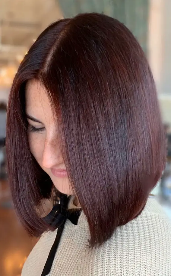 Sleek Medium Cherry Cola Bob Sleek Medium Cherry Cola Bob — Cherry Cola Hair Color