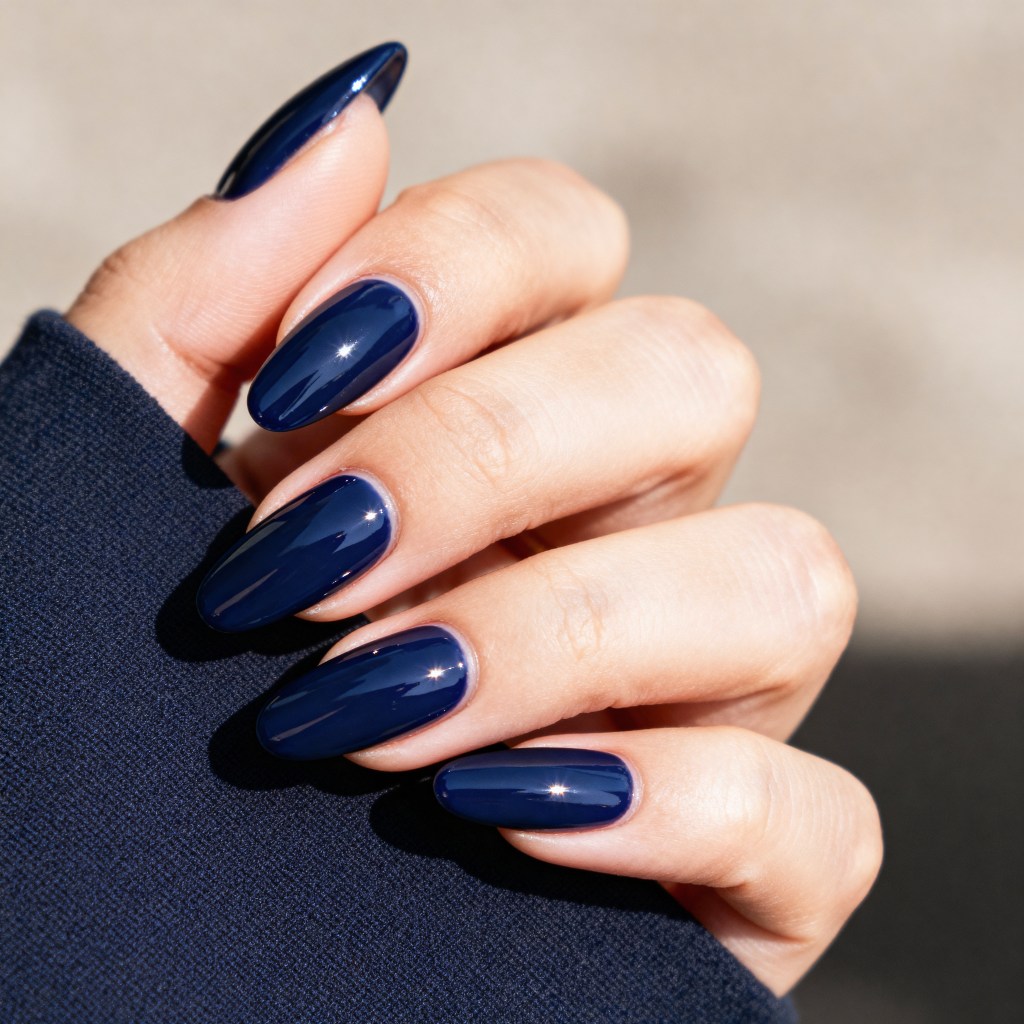 High Gloss Visual Idea — Dark Winter Nails