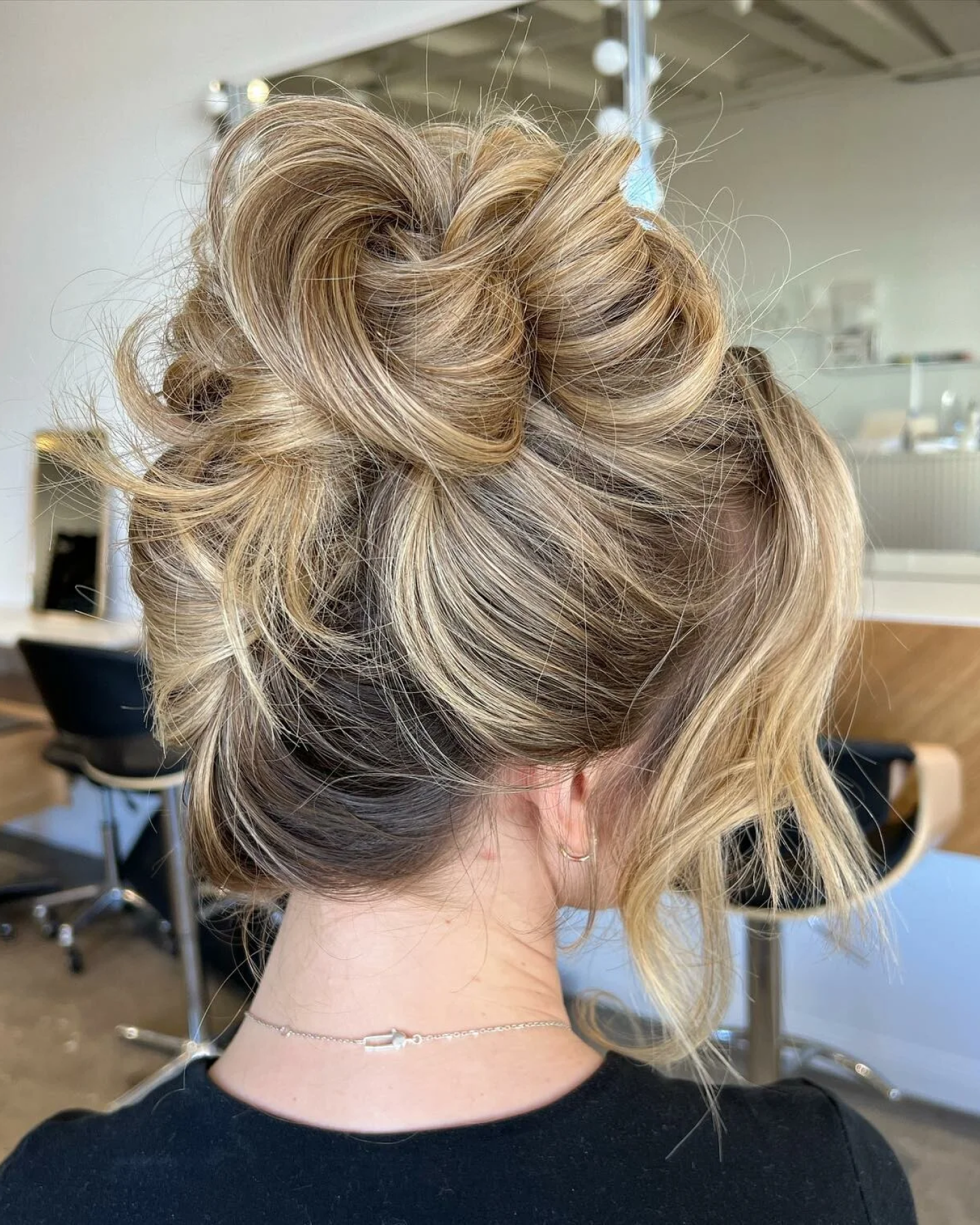 Cozy Messy Updo With Face-Framing Pieces — Cute Winter Hairstyles