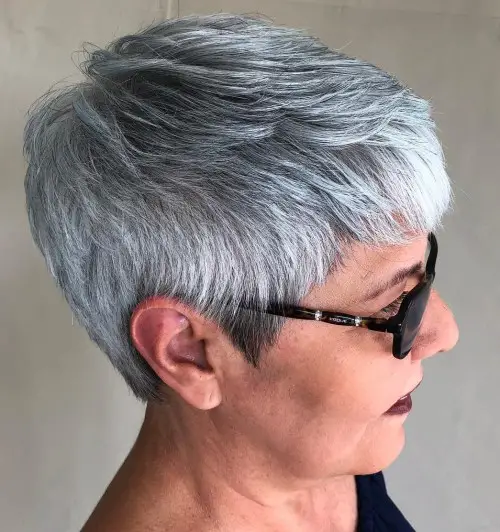 Ear Length Visual Idea Ear Length Visual Idea — Winter Haircuts for Gray Hair