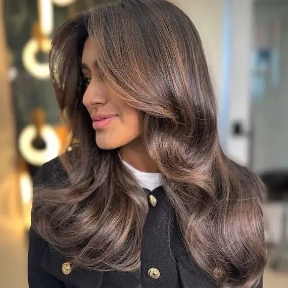 Dark Brown With Subtle Caramel and Ash Highlights — Winter Highlights