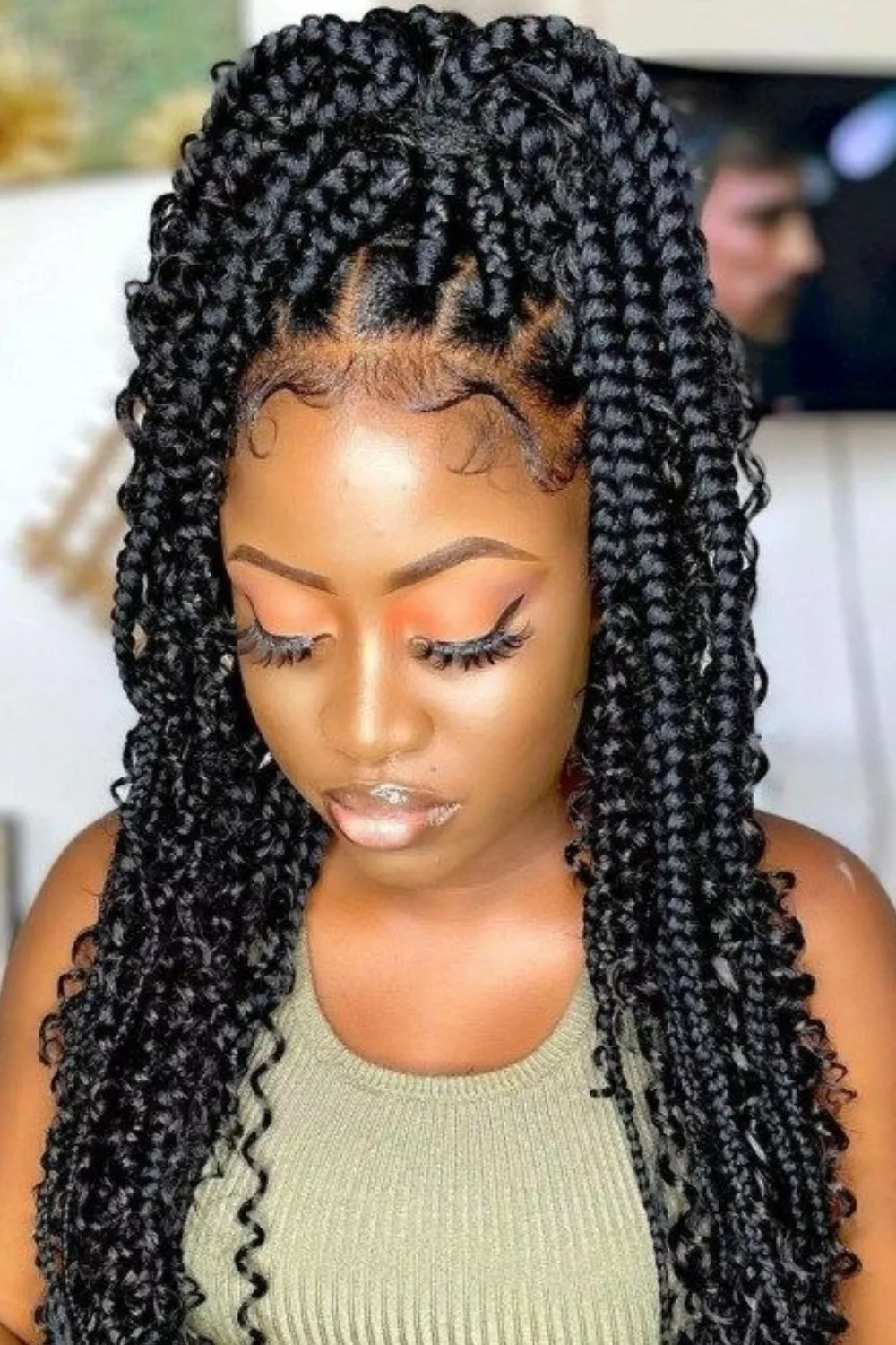 Braided Updo With Curly Extensions Braided Updo With Curly Extensions — Winter Hairstyles for Black Women