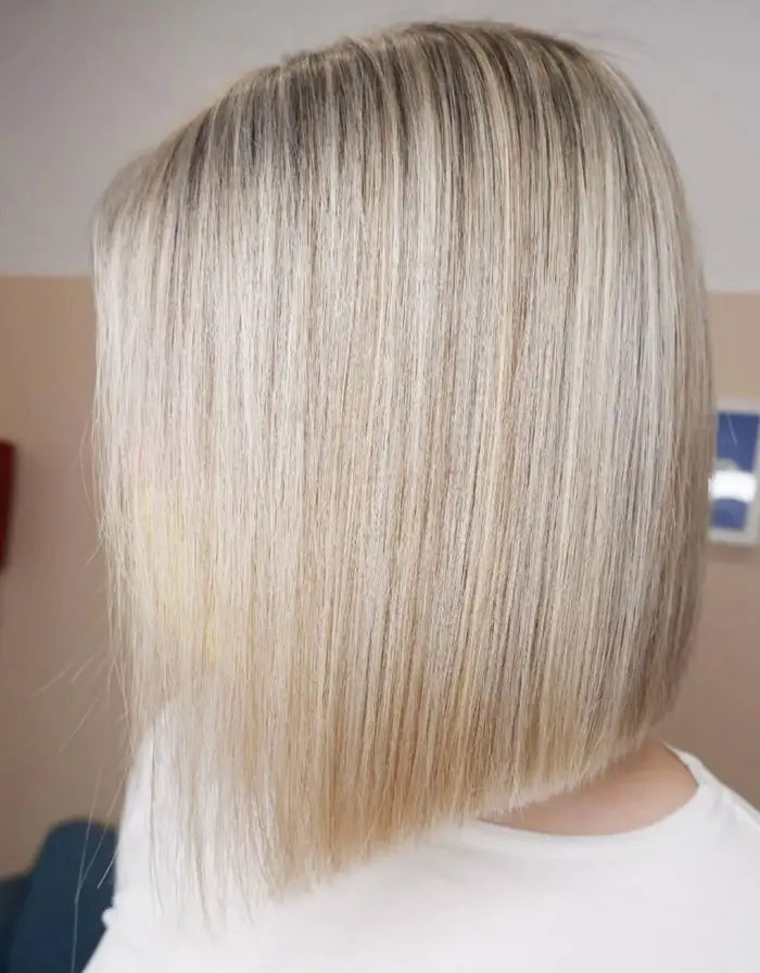 Icy Platinum Blonde Sleek Chin-Length Icy Platinum Blunt Bob Icy Platinum Blonde Sleek Chin-Length Icy Platinum Blunt Bob — Icy Blonde Hair