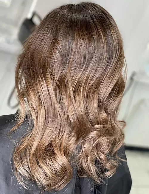 Medium Brown to Ash Blonde Highlights Medium Brown to Ash Blonde Highlights — Winter Ombre Hair