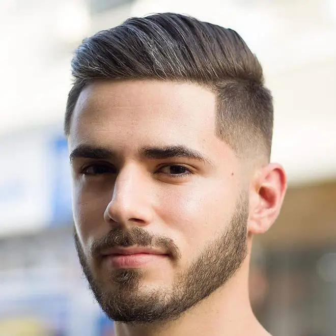 Dark Brown Messy Textured Crop With Fade Dark Brown Messy Textured Crop With Fade — Winter Hairstyles for Men