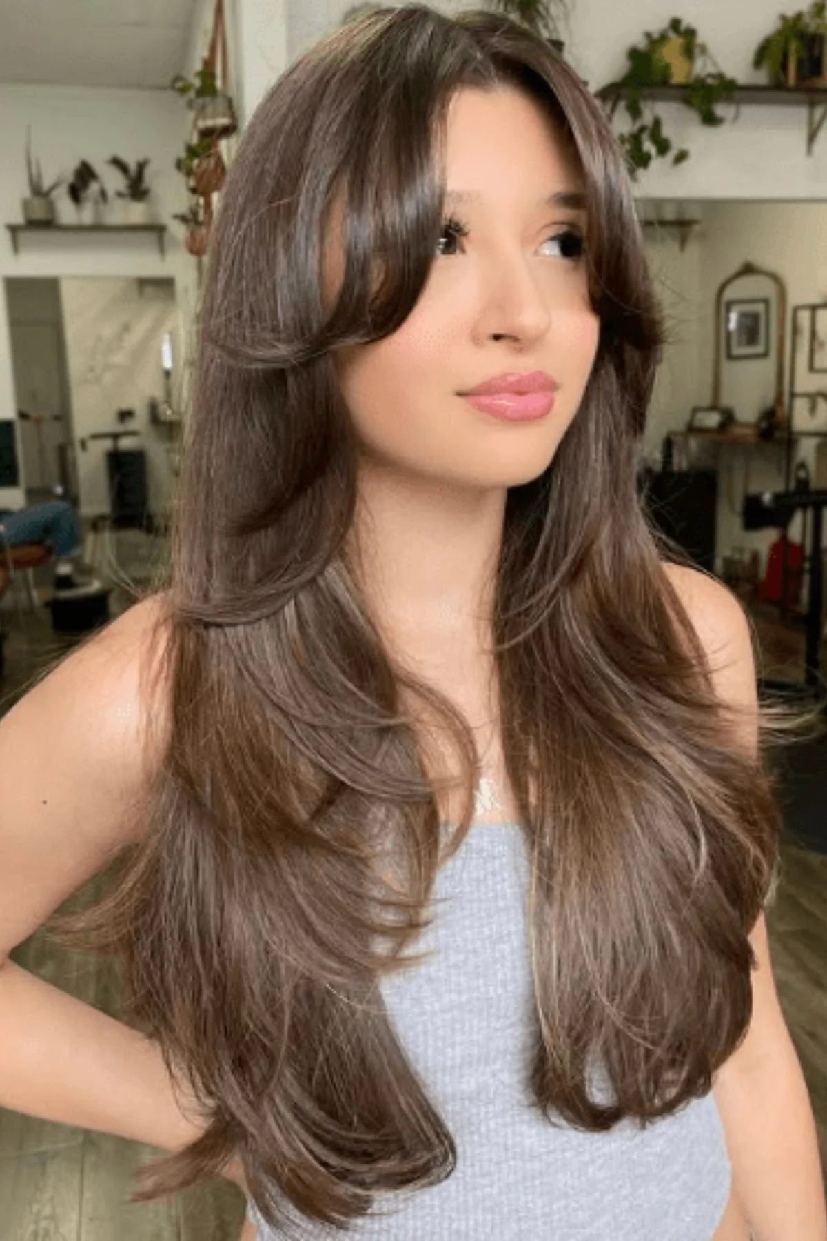 Blowout With Soft Waves Visual Idea Blowout With Soft Waves Visual Idea — Long Winter Haircuts