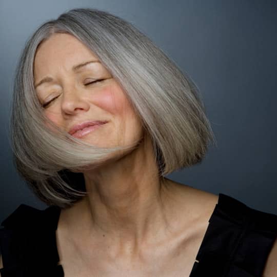 Natural Grey Air-Dried Bob Natural Grey Air-Dried Bob — Winter Haircuts for Women Over 50
