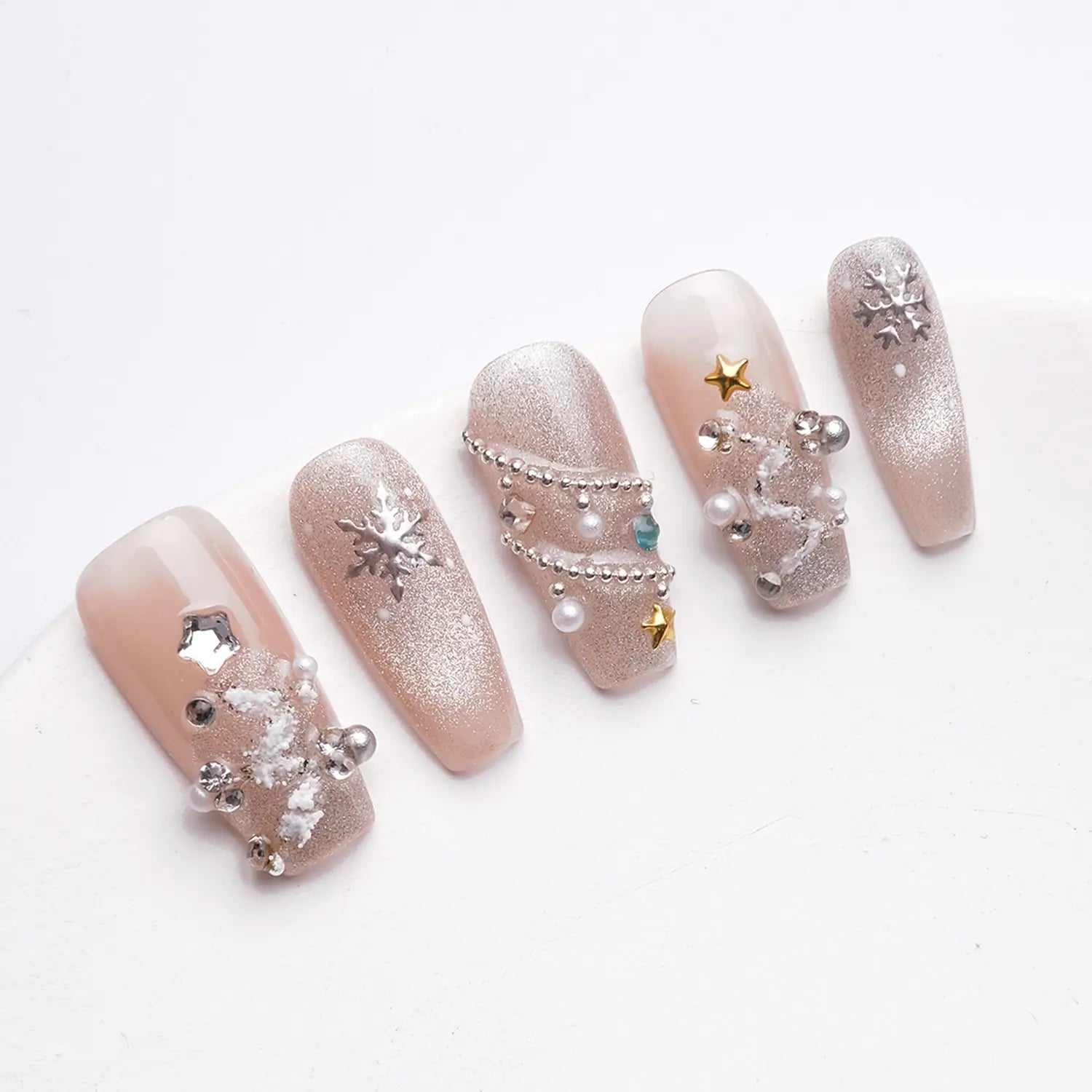Shimmer Matte Glossy Visual Idea Shimmer Matte Glossy Visual Idea — Winter Coffin Nails